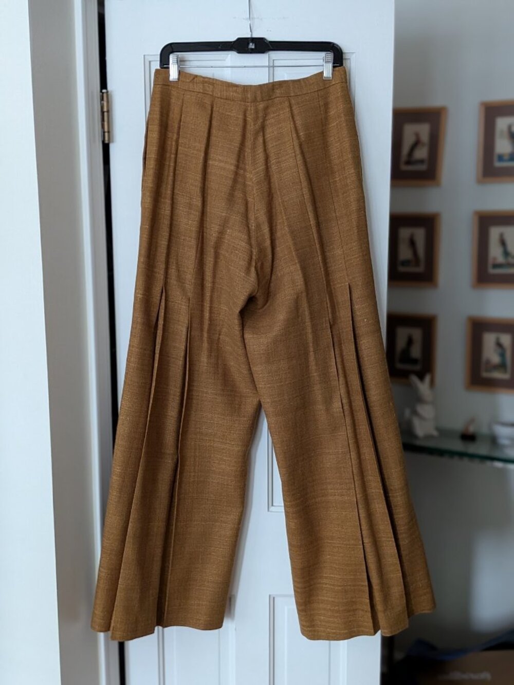 Evan & Dean Asymmetrical Button Blazer & Pleated Wide Leg Suit Set Sz 12 - Picture 3 of 16